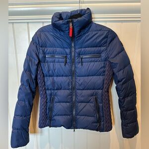 BOGNER FIRE + ICE Ladies Women's Size Small Navy Ski Jacket Smocked Side…